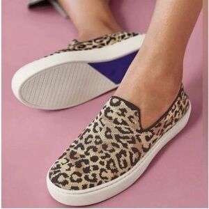 Rothy's Desert Camo Cat The Sneaker Size 10 slip-on animal print comfort flats